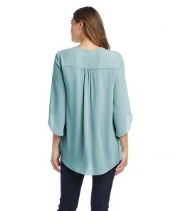 Karen Kane Bracelet Sleeve Asymmetric Top
