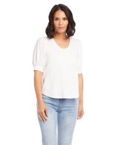 Karen Kane Blouson Sleeve Top Clothing