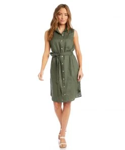 Karen Kane Clothing Sleeveless Shirtdress
