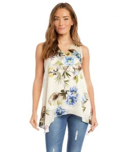 Karen Kane Uneven Hem Tank