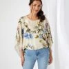 Karen Kane Blouson Scarf Top Clothing