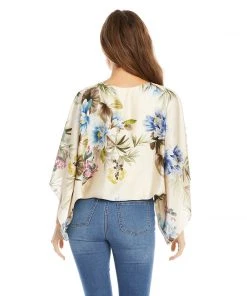 Karen Kane Blouson Scarf Top Clothing