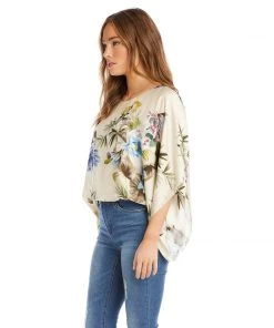 Karen Kane Blouson Scarf Top Clothing