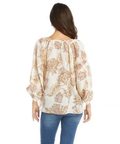 Karen Kane Blouson Sleeve Top Tops