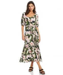 Karen Kane Poof Sleeve Dress