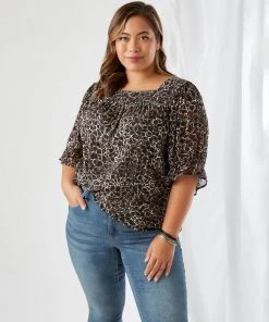 Karen Kane Plus Size Square Neck Top New Arrivals
