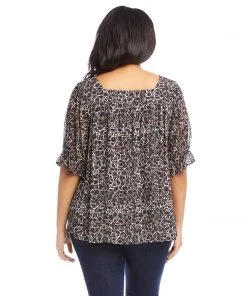 Karen Kane Plus Size Square Neck Top New Arrivals
