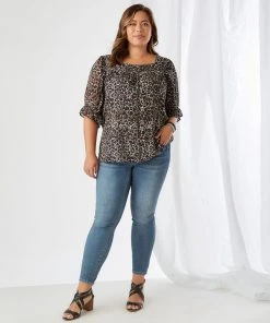 Karen Kane Plus Size Square Neck Top New Arrivals