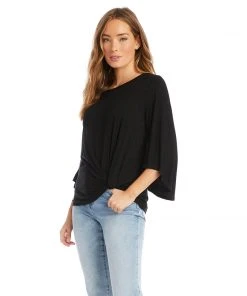 Karen Kane Tops Flare Sleeve Pick Up Top