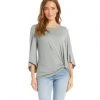 Karen Kane Flare Sleeve Pick Up Top