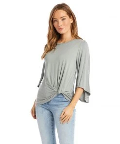 Karen Kane Flare Sleeve Pick Up Top