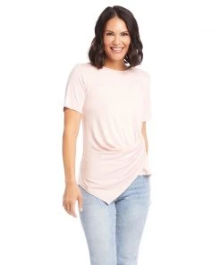 Karen Kane Clothing Petite Size Side Drape Top