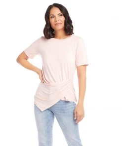 Karen Kane Clothing Petite Size Side Drape Top