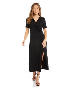 Karen Kane Sales 15 Karen Kane Petite Size Faux Wrap Midi Dress Clothing