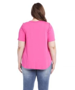Karen Kane Plus Size Cut Out Shirttail Top