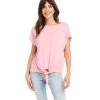 Karen Kane Boatneck Tie Front Top