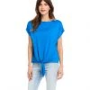 Karen Kane Boatneck Tie Front Top
