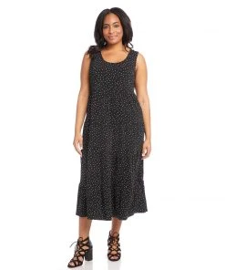 Karen Kane Plus Size Tiered Midi Dress Dresses