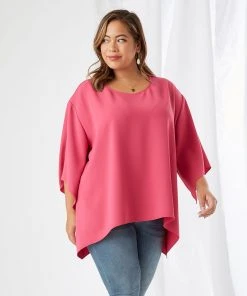 Karen Kane Plus Size Flare Hem Top