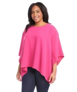 Karen Kane Plus Size Flare Hem Top