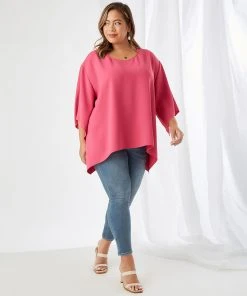 Karen Kane Plus Size Flare Hem Top
