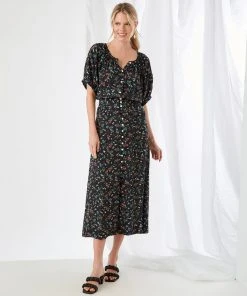 Karen Kane Short Sleeve Peasant Top