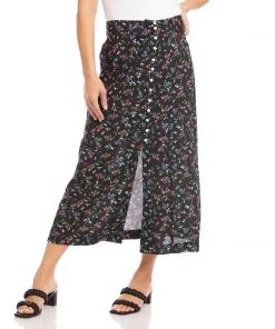 Karen Kane Button Front Skirt