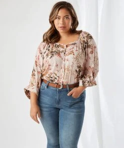 Karen Kane Plus Size Blouson Sleeve Top