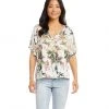 Karen Kane Clothing Short Sleeve Peasant Top