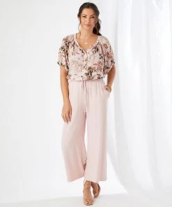 Karen Kane Short Sleeve Peasant Top