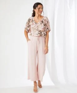 Karen Kane Short Sleeve Peasant Top