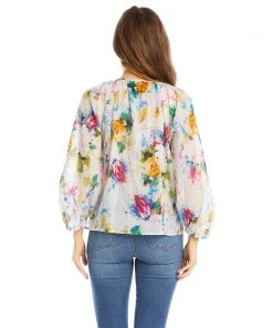 Karen Kane Clothing Petite Size Peasant Top