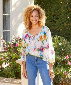 Karen Kane Peasant Top Clothing