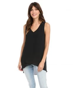 Karen Kane Best Sellers Layered V-Neck Tank