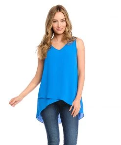 Karen Kane Layered V-Neck Tank Clothing