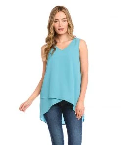 Karen Kane Layered V-Neck Tank