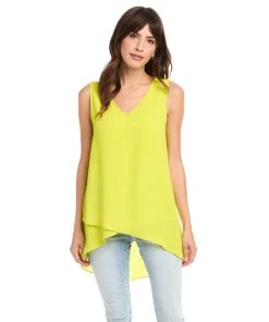 Karen Kane Layered V-Neck Tank