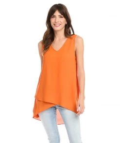 Karen Kane Layered V-Neck Tank