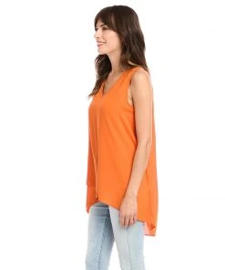 Karen Kane Layered V-Neck Tank