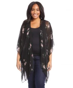 Karen Kane Plus Size Open Front Jacket