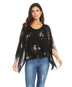 Karen Kane Blouson Scarf Top