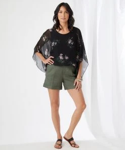 Karen Kane Blouson Scarf Top