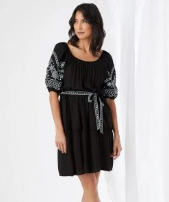 Karen Kane Dresses Embroidered Tiered Dress