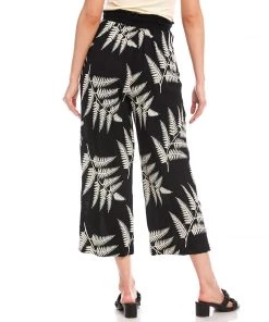 Karen Kane Embroidered Cropped Pants