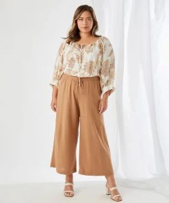 Karen Kane Plus Size Cropped Pants