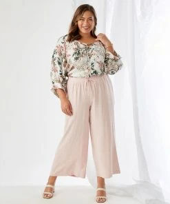 Karen Kane Plus Size Cropped Pants