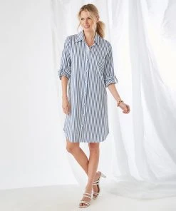 Karen Kane Clothing Stripe Shirtdress