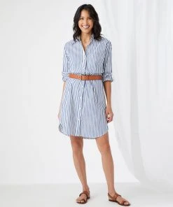 Karen Kane Clothing Stripe Shirtdress