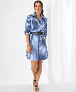 Karen Kane Stripe Shirtdress Clothing