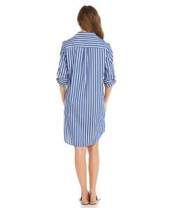 Karen Kane Stripe Shirtdress Clothing